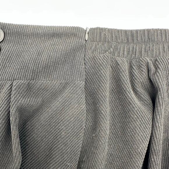 Belle Poque Womens Black Corduroy Flowy Pleated Maxi Skirt Size XL - Picture 12 of 16
